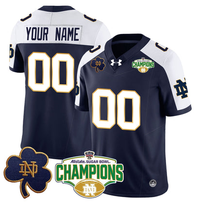 Custom ND 2025 Sugar Bowl Champions Jersey - All Stitched