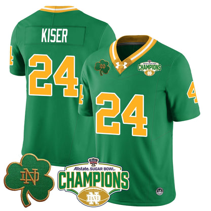ND 2025 Sugar Bowl Champions Jersey - All Stitched