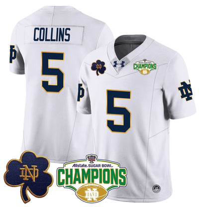 ND 2025 Sugar Bowl Champions Jersey - All Stitched