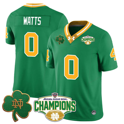 ND 2025 Sugar Bowl Champions Jersey - All Stitched