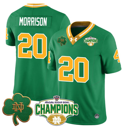 ND 2025 Sugar Bowl Champions Jersey - All Stitched