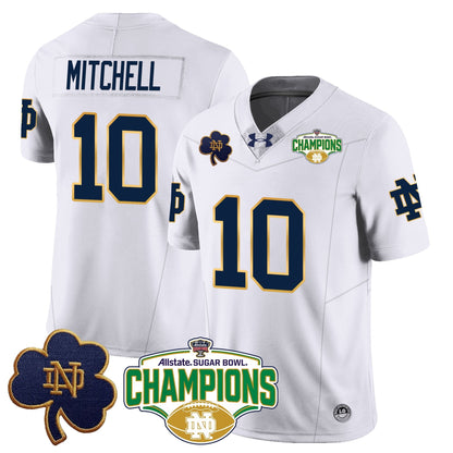 ND 2025 Sugar Bowl Champions Jersey - All Stitched