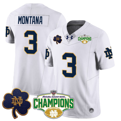ND 2025 Sugar Bowl Champions Jersey - All Stitched