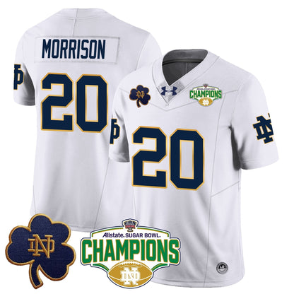 ND 2025 Sugar Bowl Champions Jersey - All Stitched