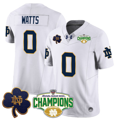 ND 2025 Sugar Bowl Champions Jersey - All Stitched