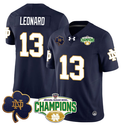 ND 2025 Sugar Bowl Champions Jersey - All Stitched