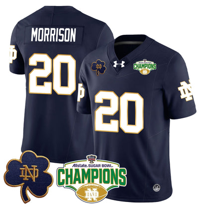 ND 2025 Sugar Bowl Champions Jersey - All Stitched