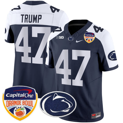 Penn State Nittany Lions Orange Bowl Patch Vapor Limited Jersey - All Stitched