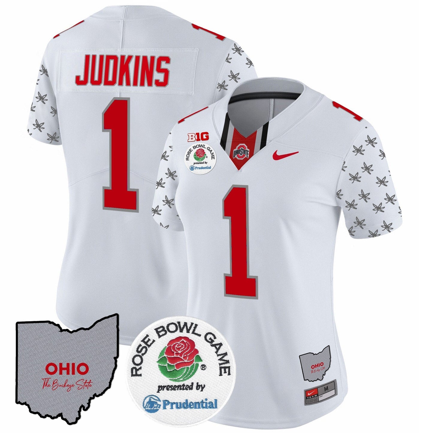 Women's OSU Rose Bowl Vapor Limited Jersey V4 - All Stitched