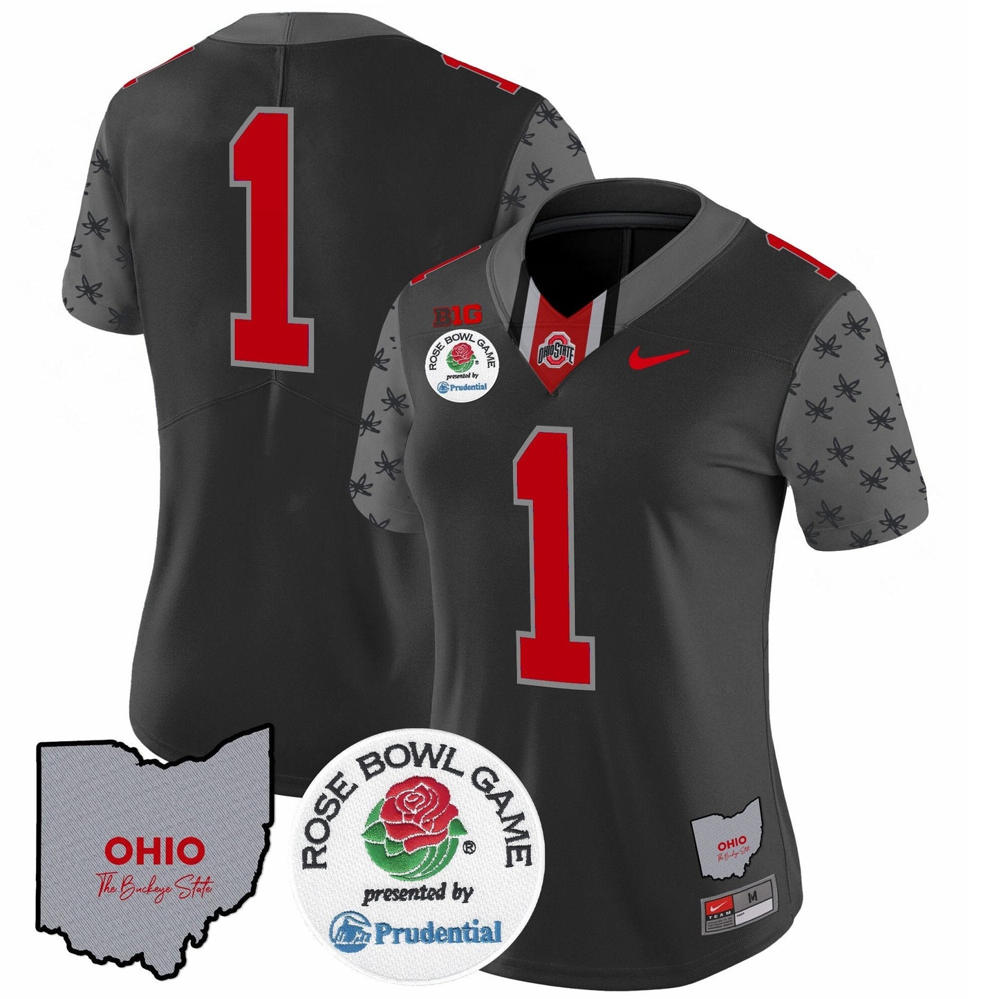 Women's OSU Rose Bowl Vapor Limited Jersey V4 - All Stitched