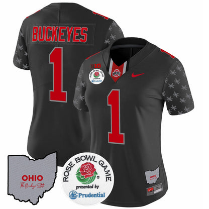 Women's OSU Rose Bowl Vapor Limited Jersey V4 - All Stitched