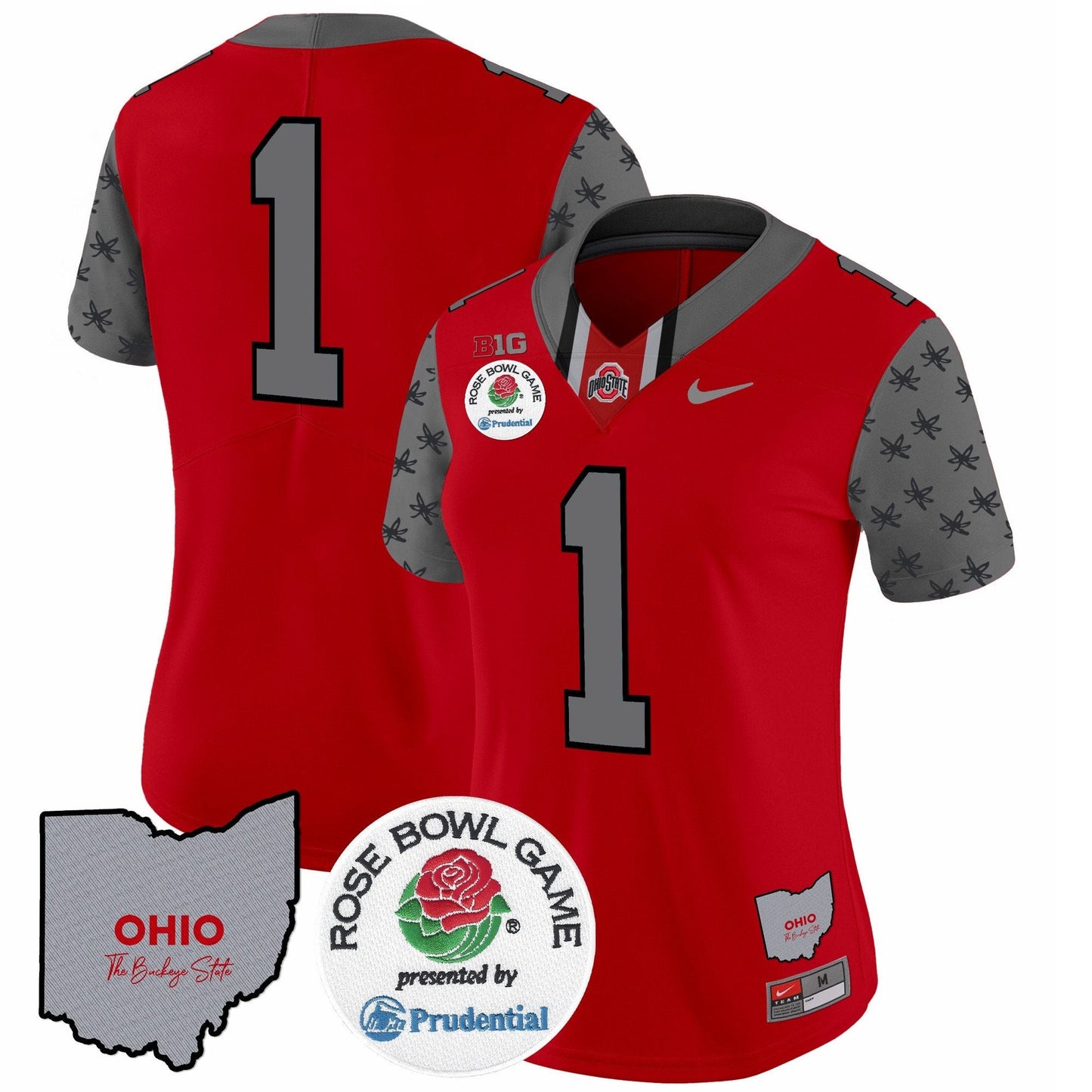 Women's OSU Rose Bowl Vapor Limited Jersey V4 - All Stitched