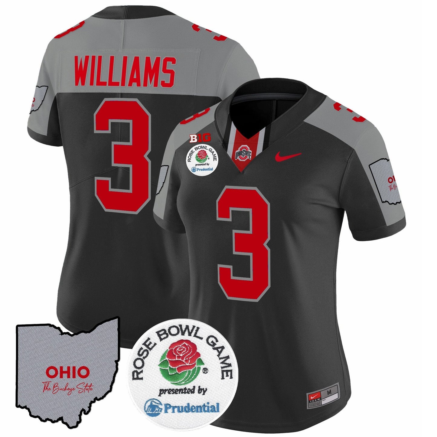 Women's OSU Rose Bowl Vapor Limited Jersey V4 - All Stitched