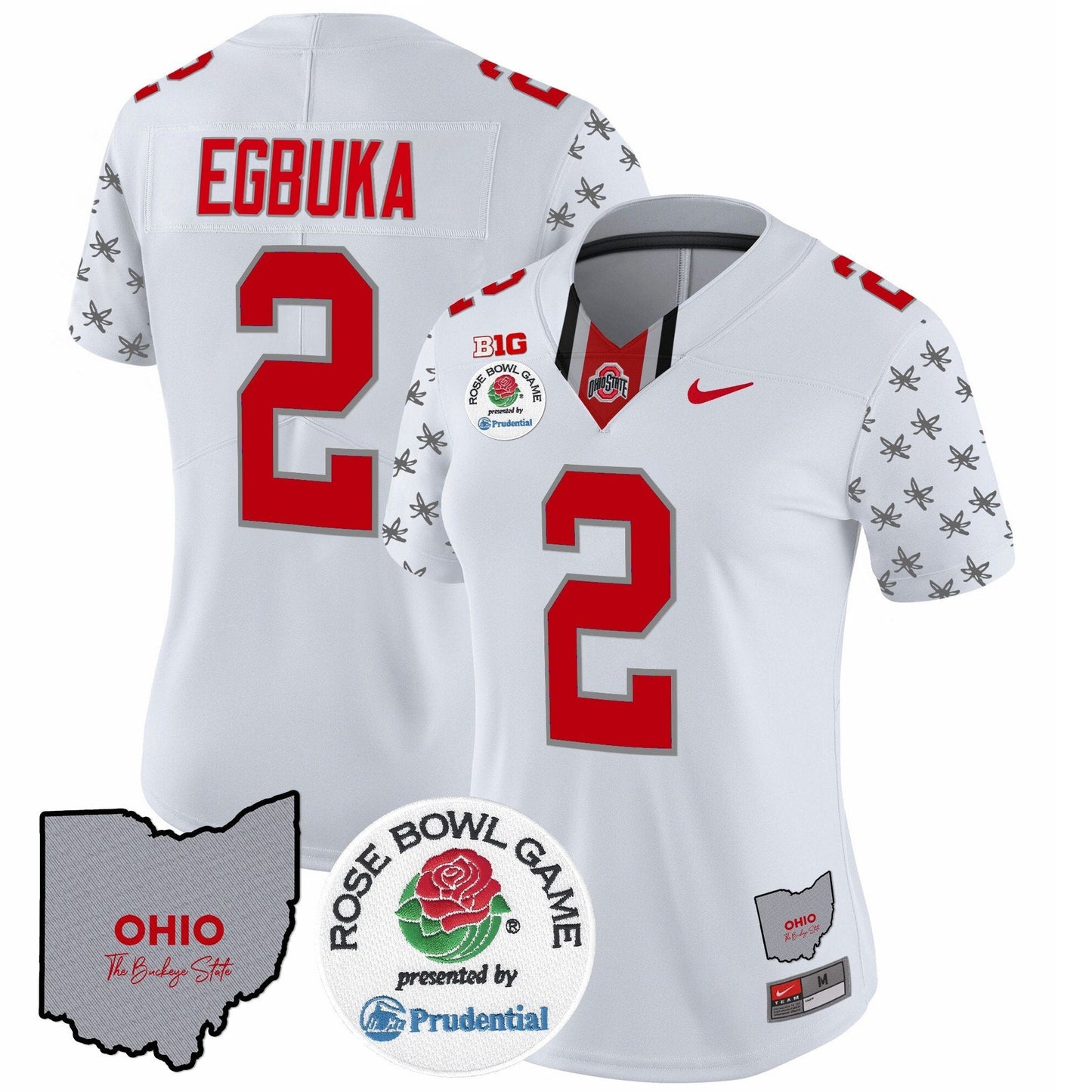 Women's OSU Rose Bowl Vapor Limited Jersey V4 - All Stitched