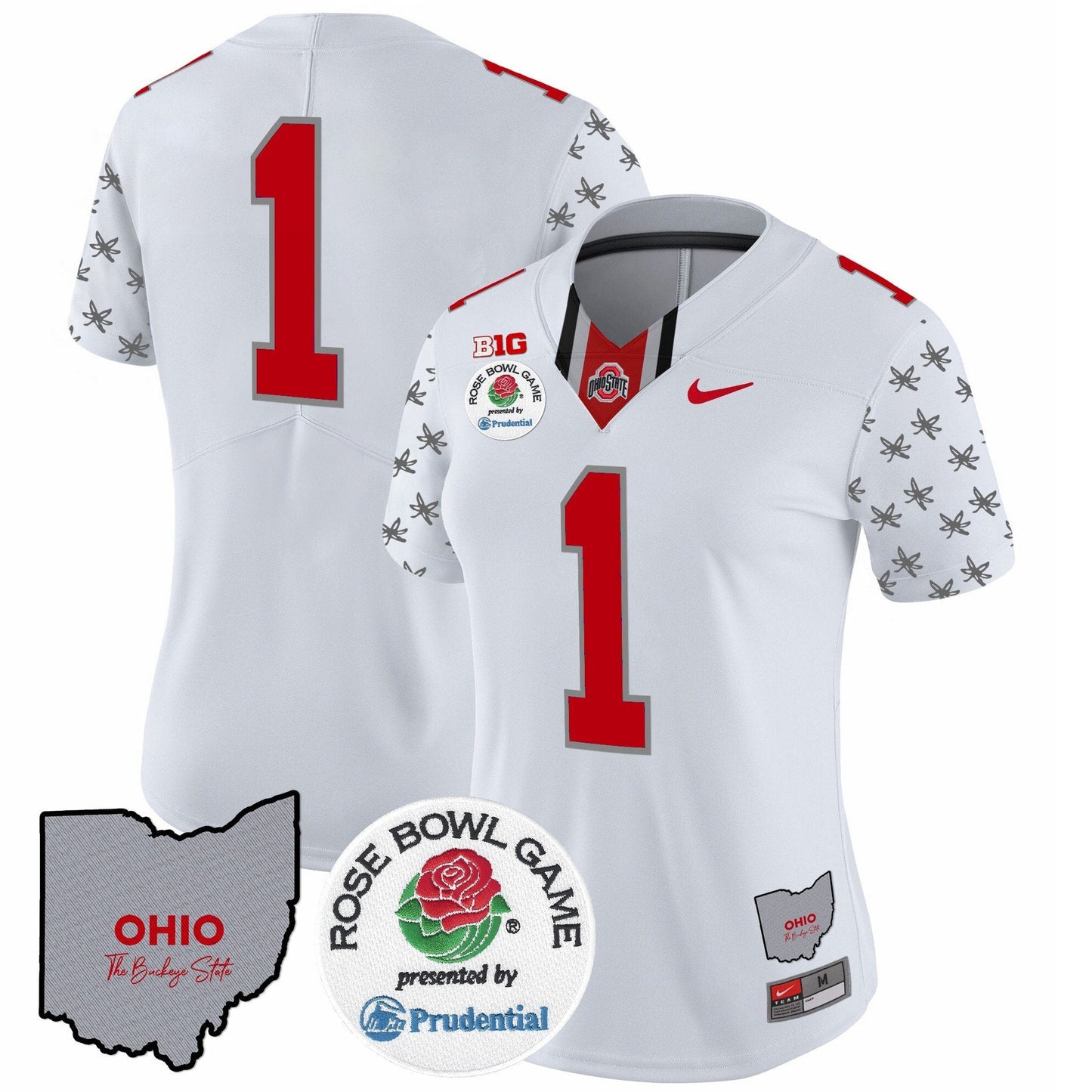Women's OSU Rose Bowl Vapor Limited Jersey V4 - All Stitched