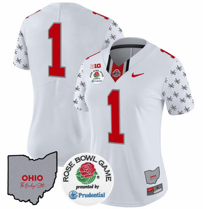 Women's OSU Rose Bowl Vapor Limited Jersey V4 - All Stitched