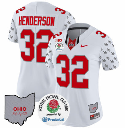 Women's OSU Rose Bowl Vapor Limited Jersey V4 - All Stitched