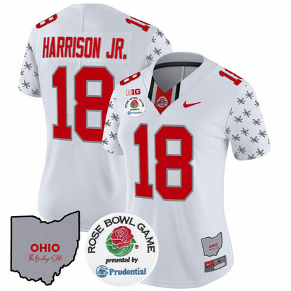 Women's OSU Rose Bowl Vapor Limited Jersey V4 - All Stitched