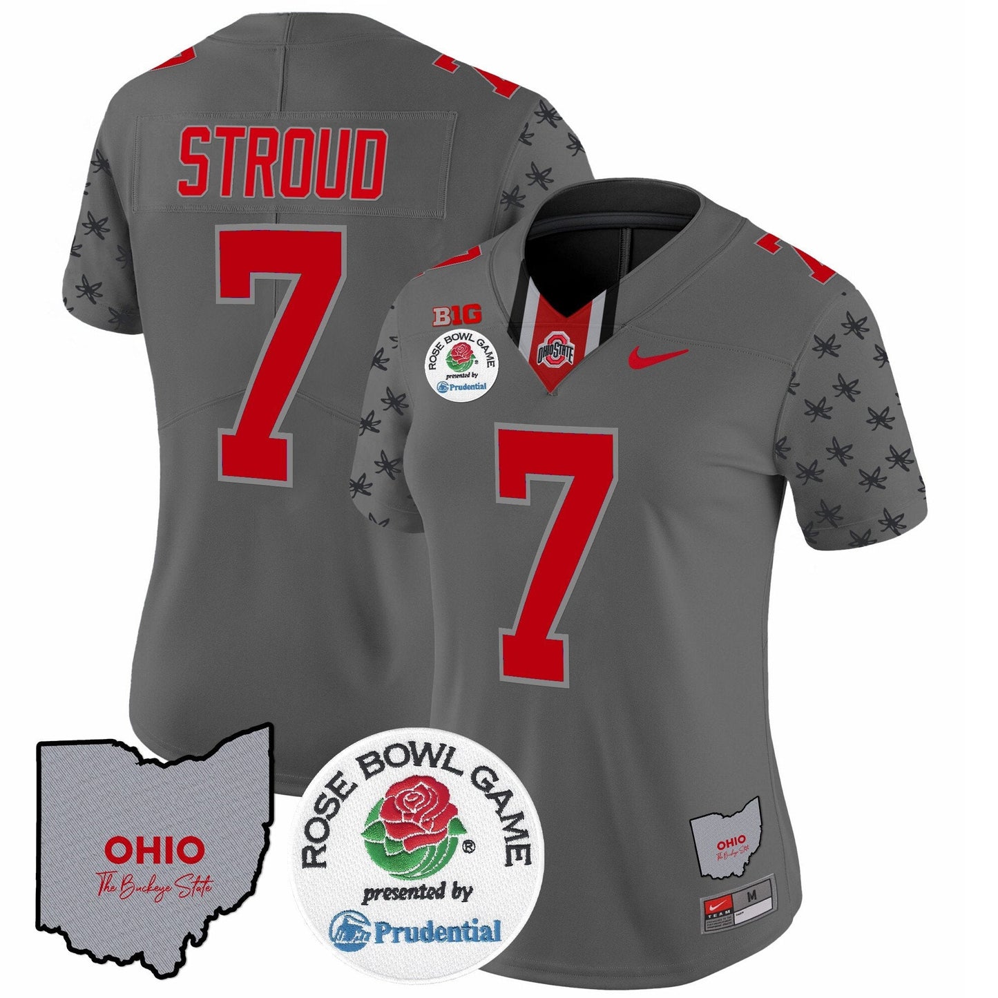 Women's OSU Rose Bowl Vapor Limited Jersey V4 - All Stitched