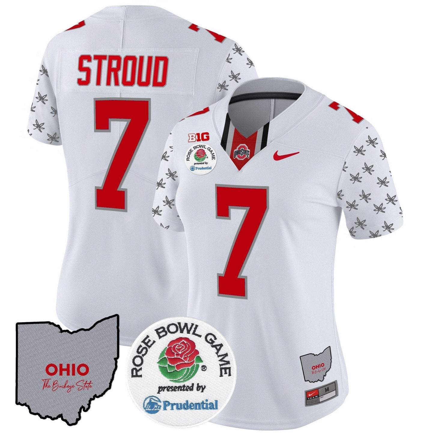 Women's OSU Rose Bowl Vapor Limited Jersey V4 - All Stitched