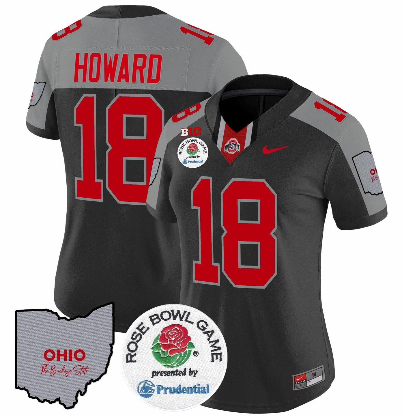 Women's OSU Rose Bowl Vapor Limited Jersey V4 - All Stitched