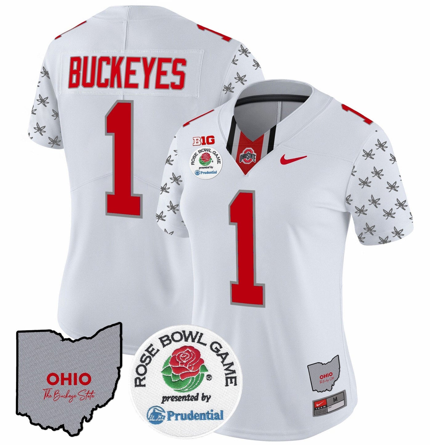 Women's OSU Rose Bowl Vapor Limited Jersey V4 - All Stitched
