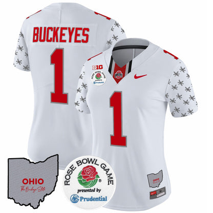 Women's OSU Rose Bowl Vapor Limited Jersey V4 - All Stitched
