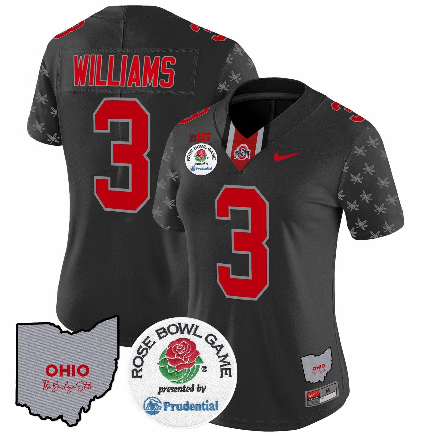 Women's OSU Rose Bowl Vapor Limited Jersey V4 - All Stitched