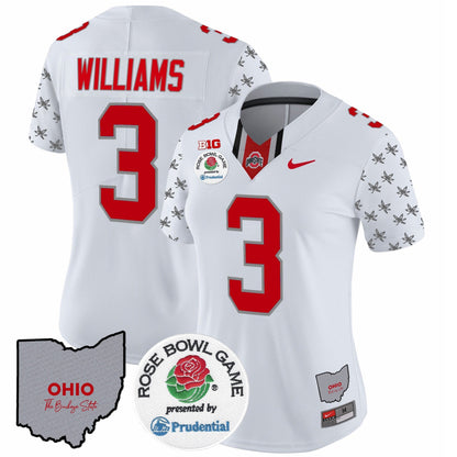 Women's OSU Rose Bowl Vapor Limited Jersey V4 - All Stitched