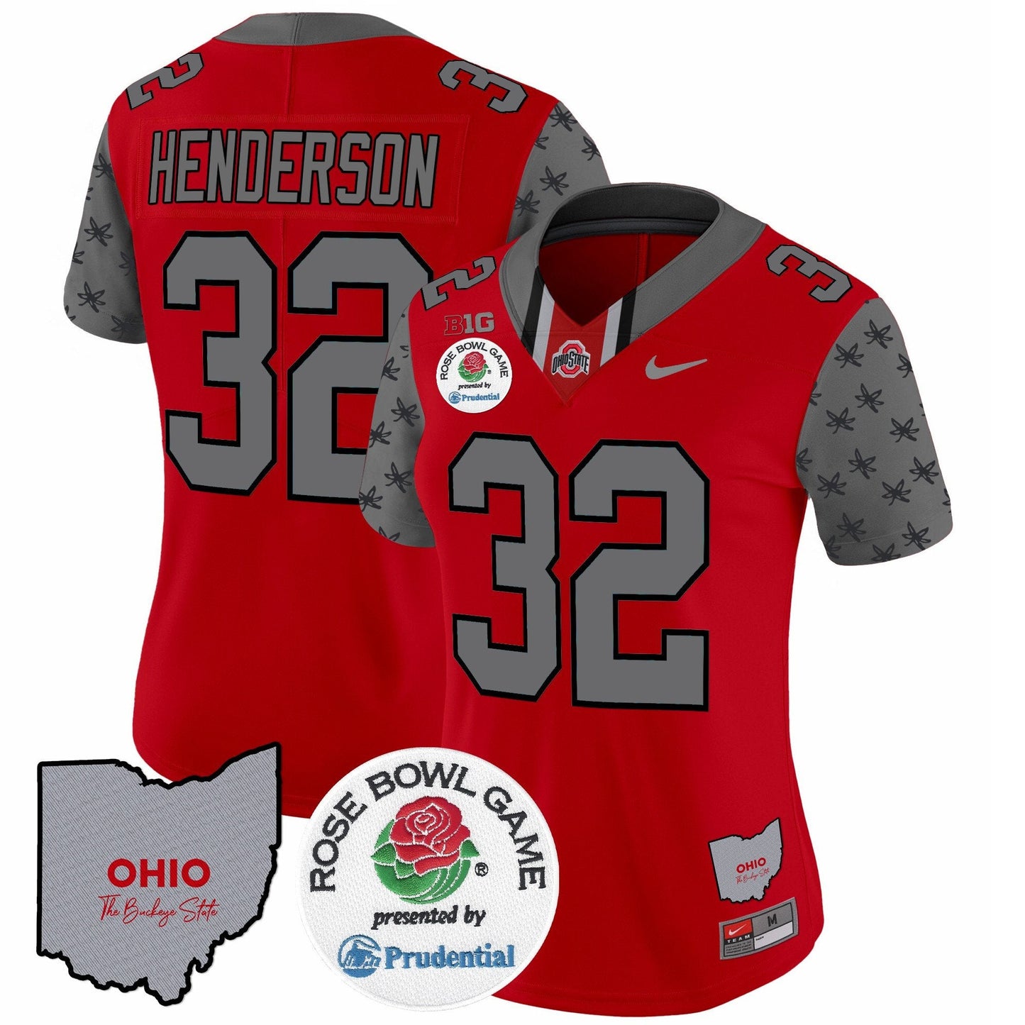 Women's OSU Rose Bowl Vapor Limited Jersey V4 - All Stitched
