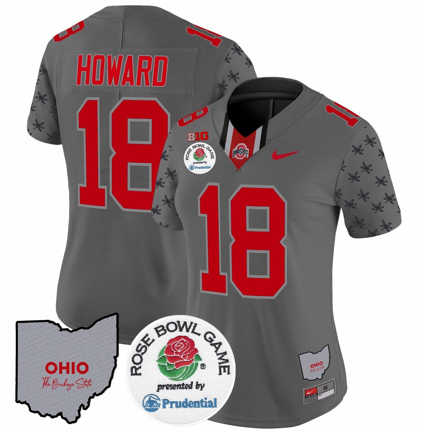 Women's OSU Rose Bowl Vapor Limited Jersey V4 - All Stitched