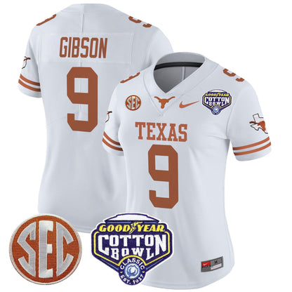 Women's TEX Cotton Bowl Patch Vapor Limited Jersey - All Stitched