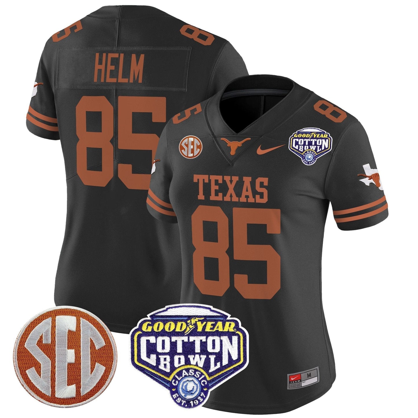 Women's TEX Cotton Bowl Patch Vapor Limited Jersey - All Stitched