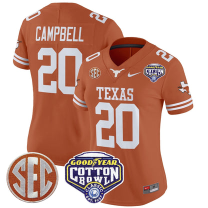 Women's TEX Cotton Bowl Patch Vapor Limited Jersey - All Stitched