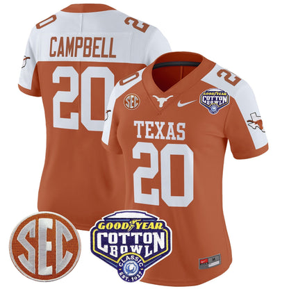 Women's TEX Cotton Bowl Patch Vapor Limited Jersey - All Stitched