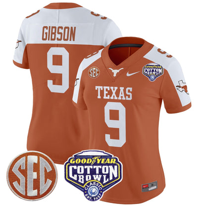 Women's TEX Cotton Bowl Patch Vapor Limited Jersey - All Stitched