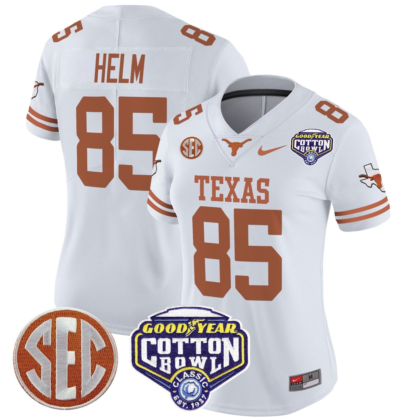 Women's TEX Cotton Bowl Patch Vapor Limited Jersey - All Stitched