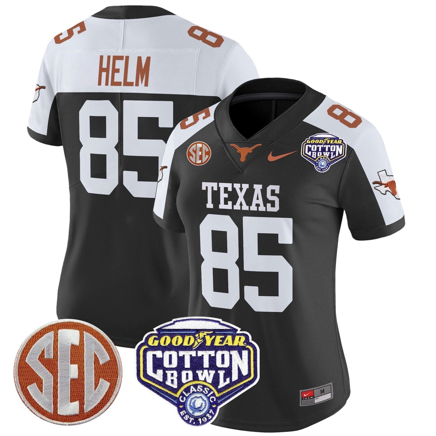 Women's TEX Cotton Bowl Patch Vapor Limited Jersey - All Stitched