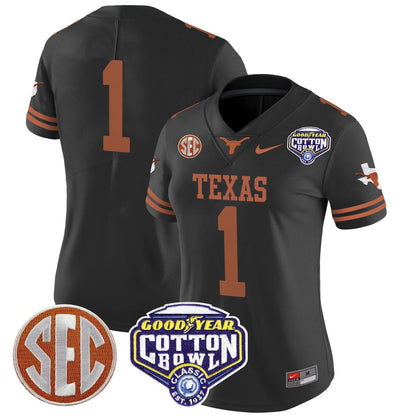 Women's TEX Cotton Bowl Patch Vapor Limited Jersey - All Stitched