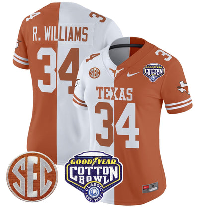 Women's TEX Cotton Bowl Patch Vapor Limited Jersey - All Stitched