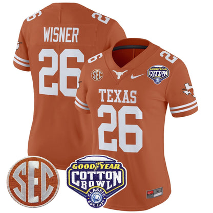 Women's TEX Cotton Bowl Patch Vapor Limited Jersey - All Stitched