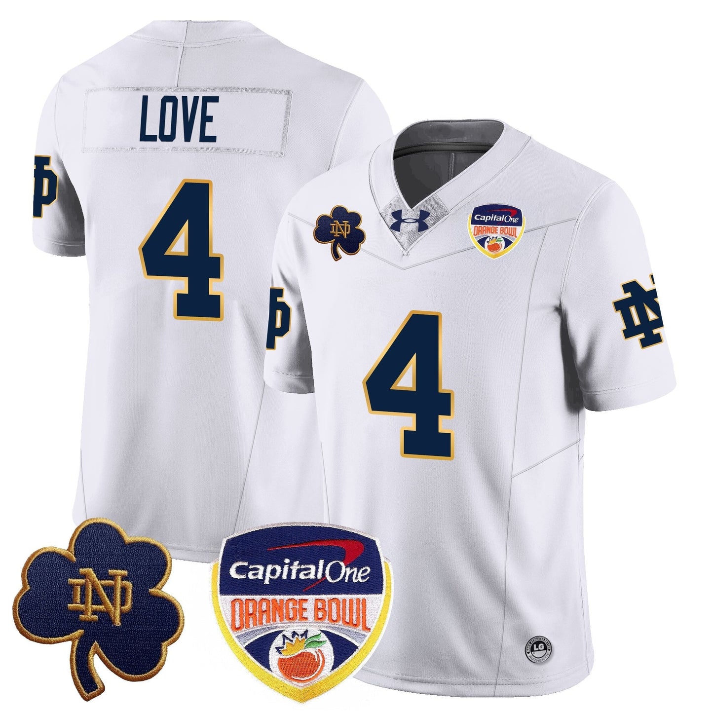 ND  2024 Orange Bowl Jersey - All Stitched