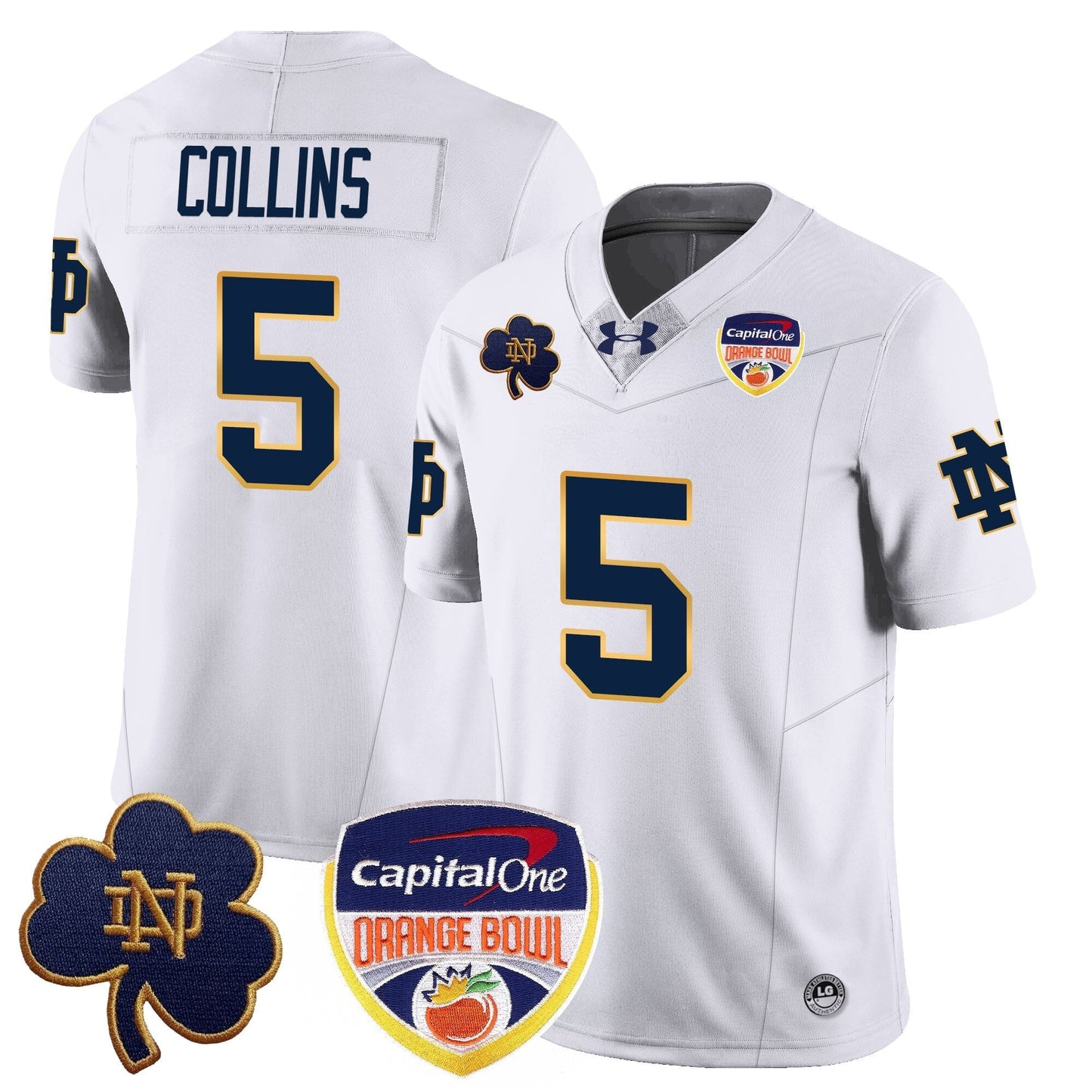 ND  2024 Orange Bowl Jersey - All Stitched