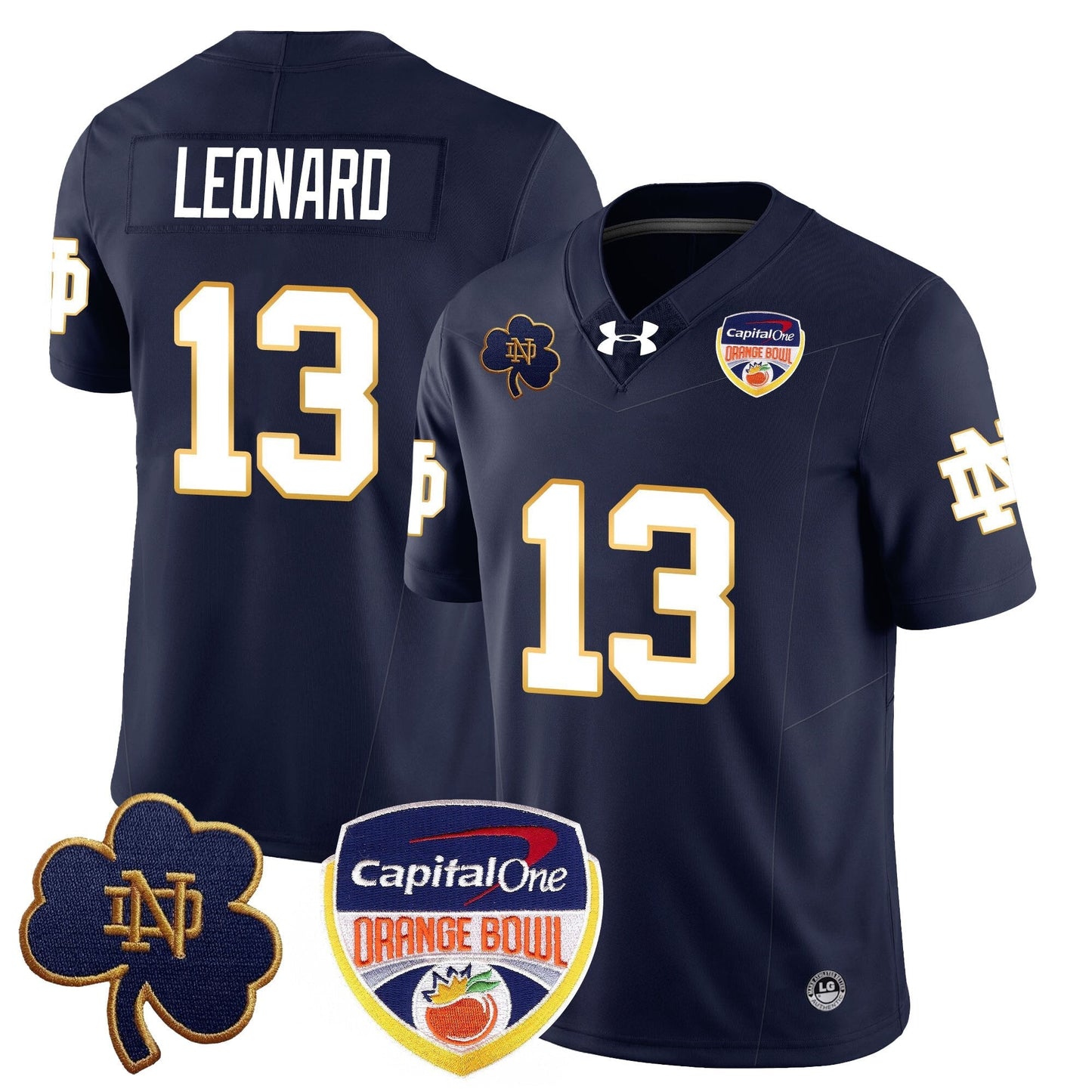 ND  2024 Orange Bowl Jersey - All Stitched