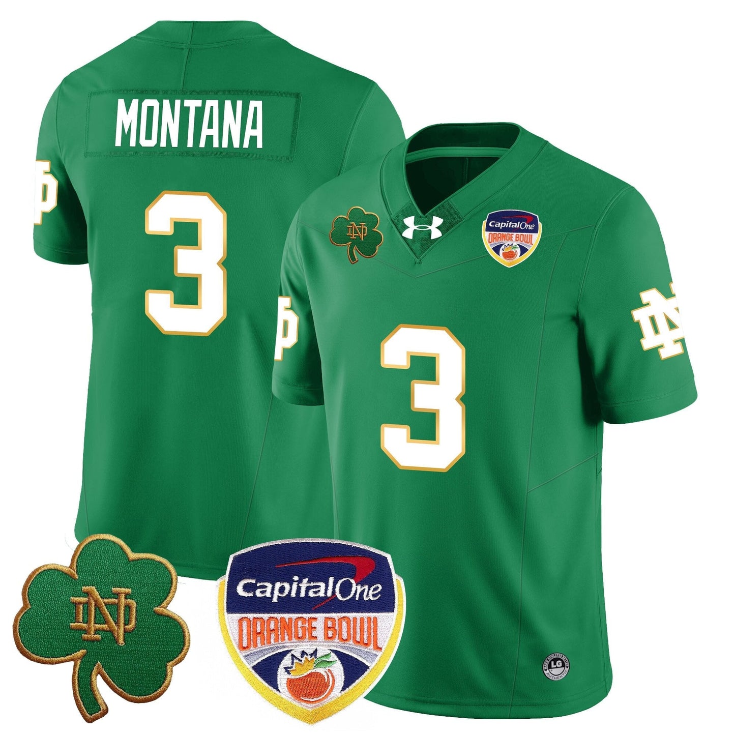 ND  2024 Orange Bowl Jersey - All Stitched
