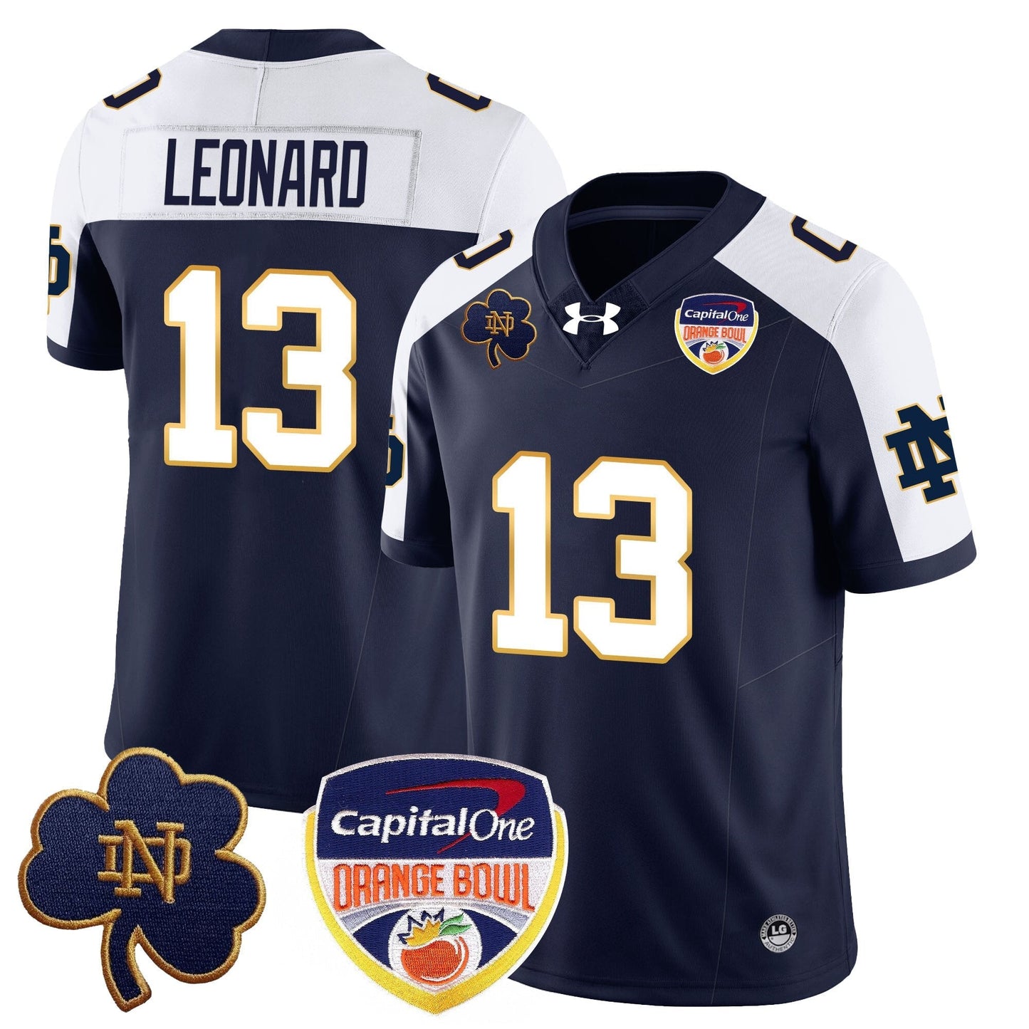 ND  2024 Orange Bowl Jersey - All Stitched