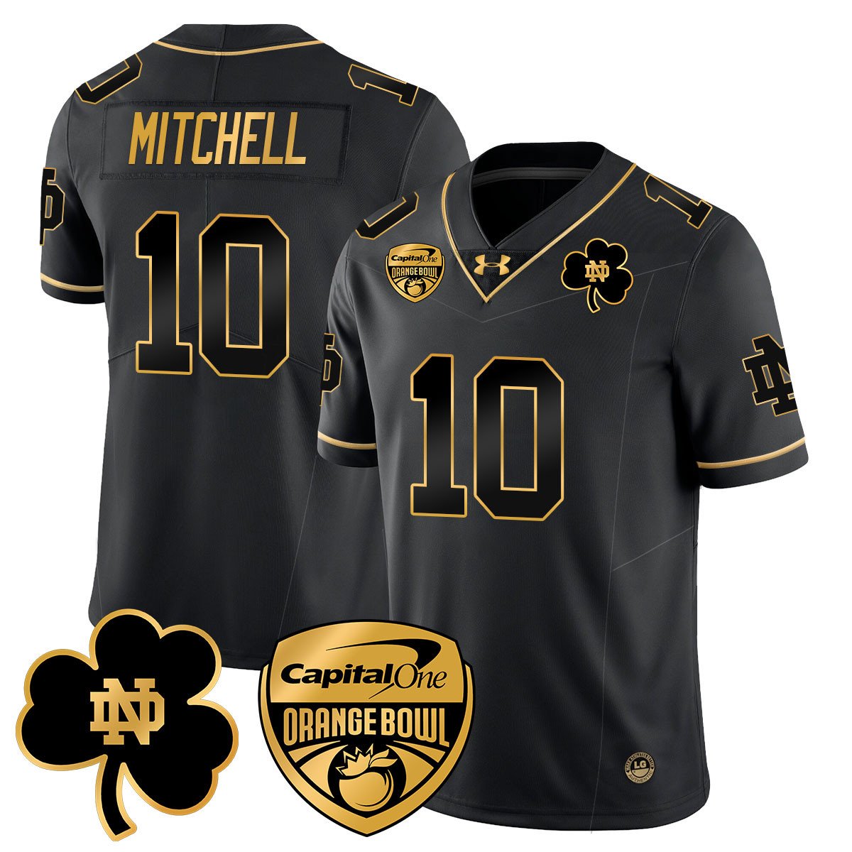 ND 2025 Orange Bowl Jersey - All Stitched