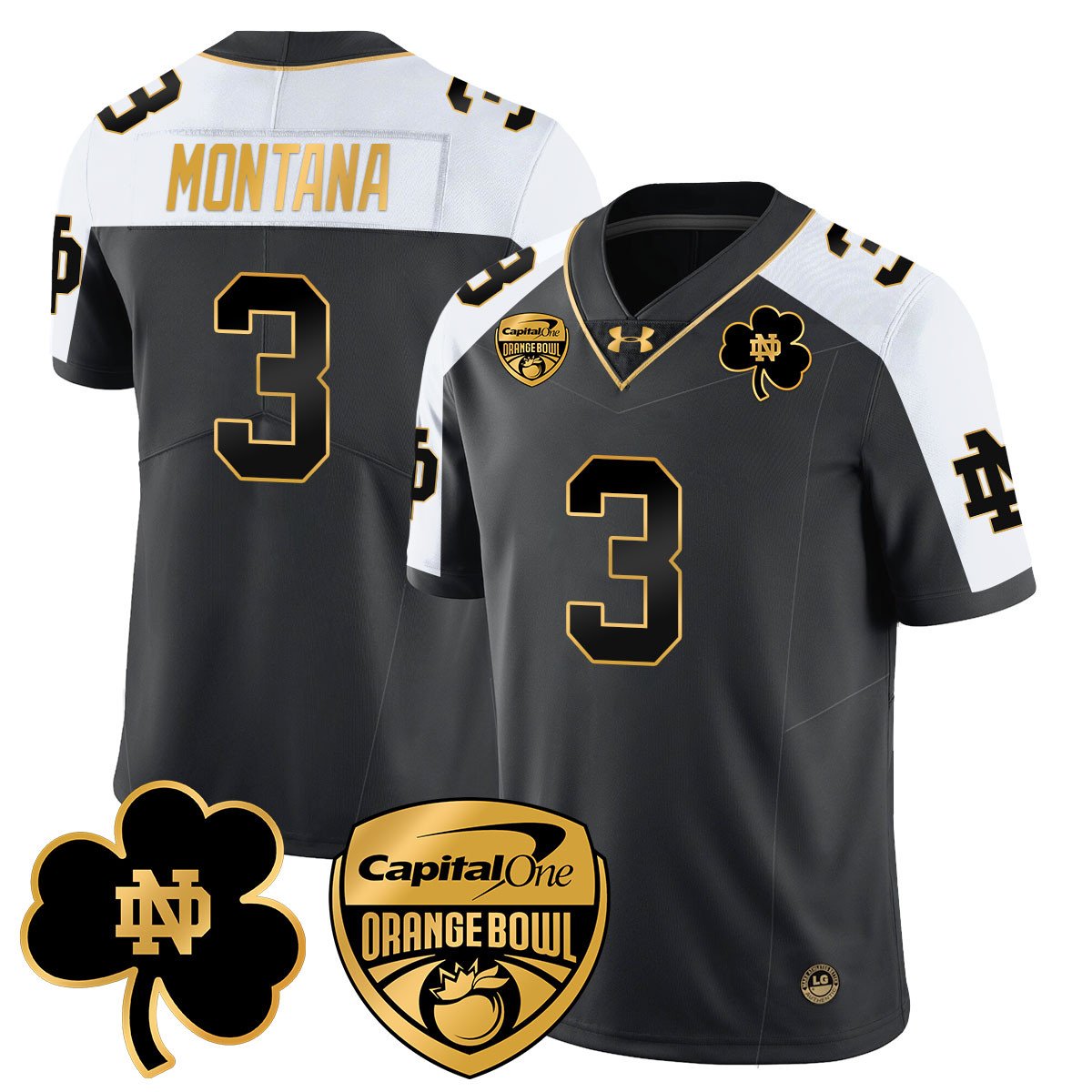 ND 2025 Orange Bowl Jersey - All Stitched