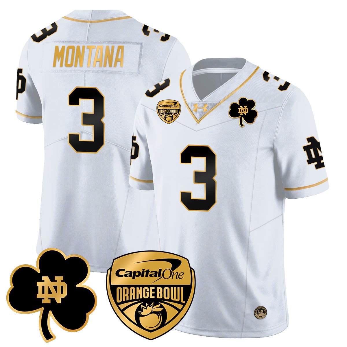 ND 2025 Orange Bowl Jersey - All Stitched