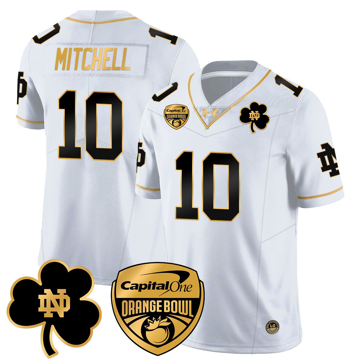 ND 2025 Orange Bowl Jersey - All Stitched